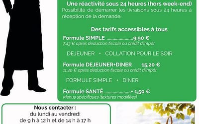Nouveau service de livraison de repas à domicile